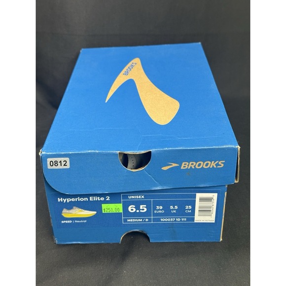 Unisex Size 6.5 - Brooks Hyperion Elite 2 Carbon Silver Nightlife NEW - Picture 9 of 9